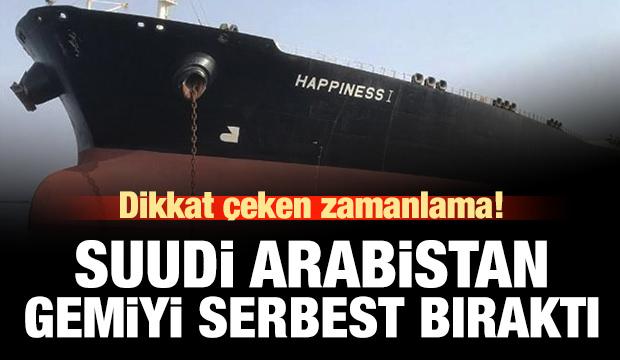 Dikkat çeken zamanlama! Suudi Arabistan gemiyi serbest bıraktı!