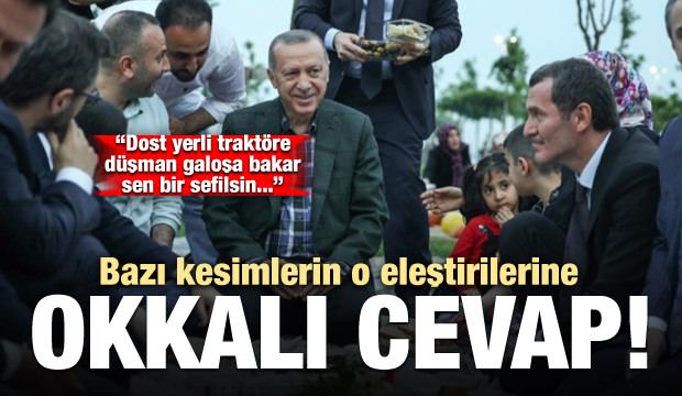 O eleştirilere okkalı cevap: Dost yerli traktöre, düşman galoşa bakar