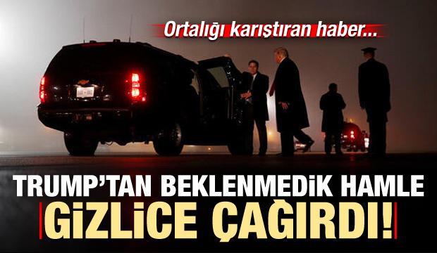 Trump'tan beklenmedik hamle! Gizlice Beyaz Saray'a davet etti...