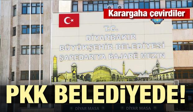 PKK belediyede! Karargaha çevirdiler