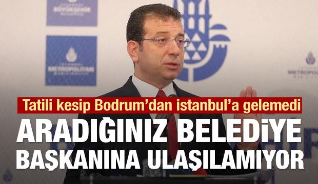Altı gün izne ayrılan Ekrem İmamoğlu İstanbul'u unuttu