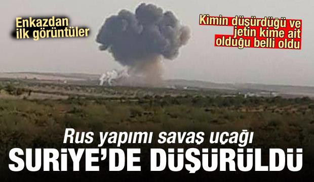 Rus yapımı savaş uçağı Su-22 Suriye'de düşürüldü! Onlar düşürmüş