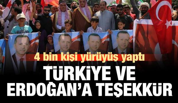 4 bin kişi toplandı! Türkiye ve Erdoğan'a teşekkür!