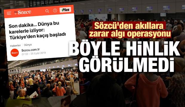 Böyle hinlik görülmedi! Sözcü'den akıllara zarar algı operasyonu