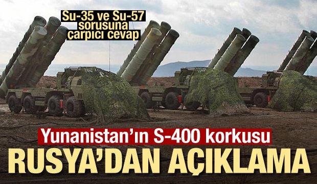 Yunanistan'ın S-400 korkusu! Rusya'dan açıklama geldi