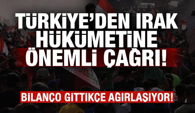 Dışişleri Bakanlığı'ndan Irak hükümetine kritik çağrı!