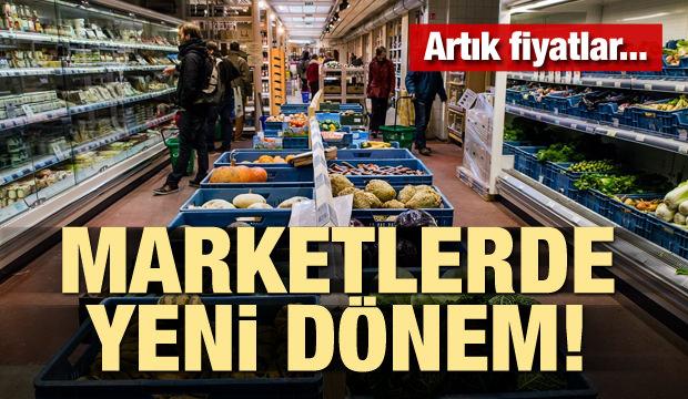 Marketlerde yeni dönem başlıyor! Artık fiyatlar...