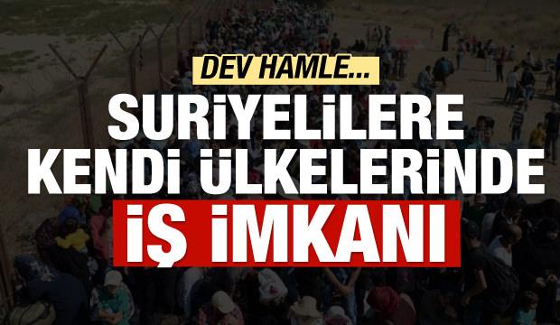 Suriye’de 7 bin kişiye iş