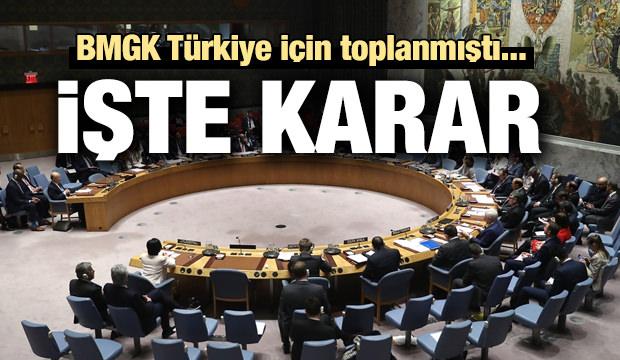 Son dakika haber: BMGK Türkiye için toplanmıştı... İşte karar