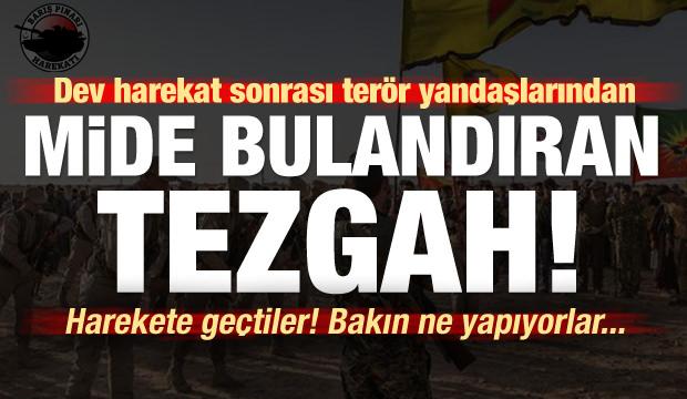 Terör yanlılarından iğrenç tezgah! Sosyal medya hesaplarından...