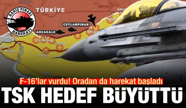 TSK hedef büyüttü! F-16'lar vurdu, oradan da harekat başladı