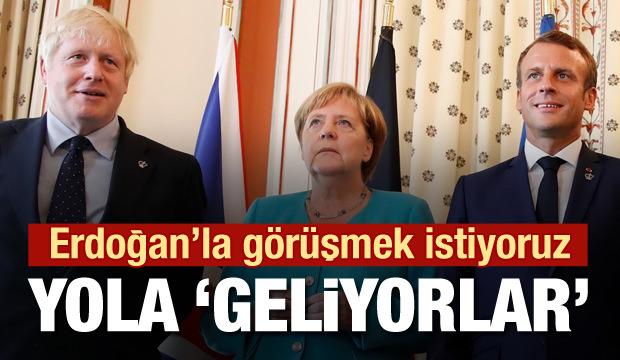 Macron: Merkel ve Johnson ile Cumhurbaşkanı Erdoğan ile görüşeceğiz