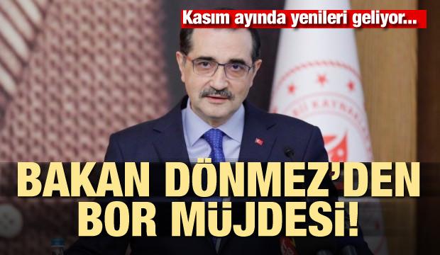 Bakan Dönmez'den son dakika 'Bor' müjdesi! Kasım'da yenileri geliyor...