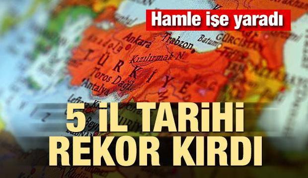 Hamle işe yaradı! 5 ilde tarihi rekor kırıldı