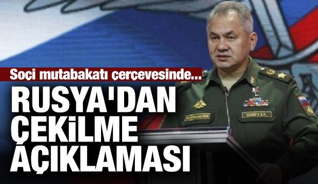 Rusya'dan çekilme açıklaması: Planlanandan önce bitti