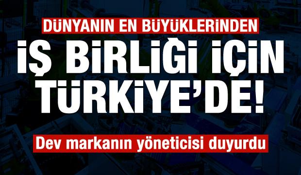 Dünya devi iş birliği için Türkiye'de!