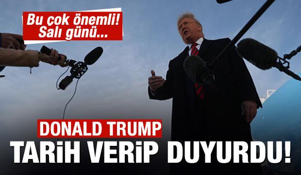 Trump duyurdu: Salı günü yayınlanacak
