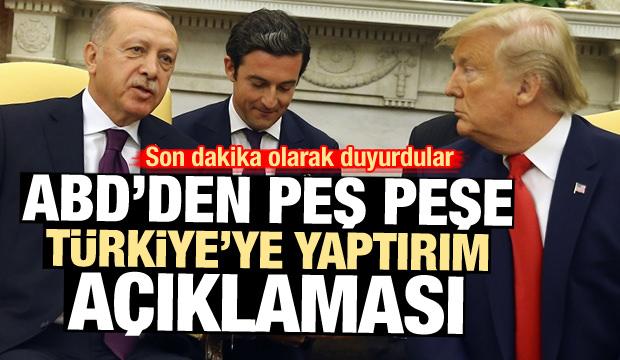 ABD'den peş peşe Türkiye'ye yaptırım açıklamaları