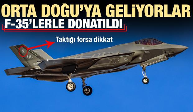 F-35'lerle donatıldı! Orta Doğu'ya geliyorlar, taktığı forsa dikkat