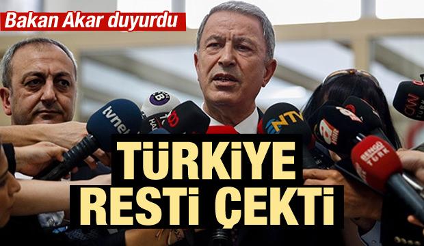 Türkiye'den F-35 resti! Bakan Akar duyurdu...