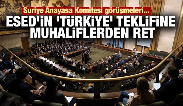 Esad'in Cenevre'de Türkiye'yi kınama önerisine muhaliflerden ret