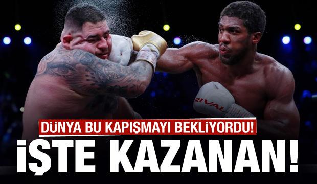 Dünyanın izlediği maçı Anthony Joshua kazandı