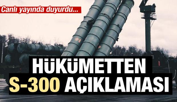 Hükümetten S-300 açıklaması