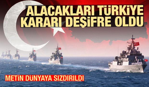 Metin dünyaya sızdırıldı! Alacakları Türkiye kararı deşifre oldu