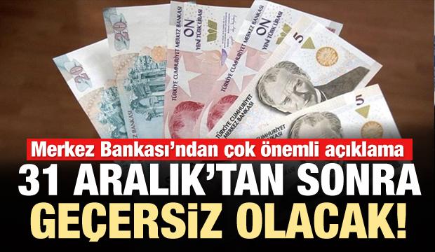 Merkez Bankası duyurdu: 31 Aralık son tarih