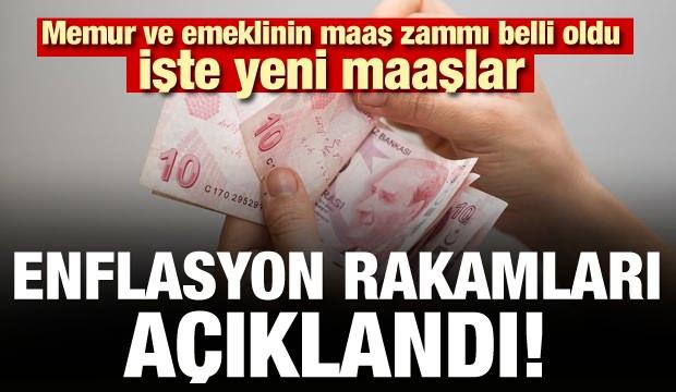 Son dakika: Enflasyon rakamları açıklandı! Memur ve emeklinin maaş zammı belli oldu