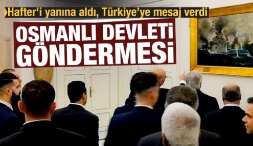 Hafter'i de götürdü! Türkiye'ye Osmanlı Devleti üzerinden çirkin mesaj