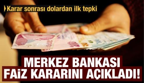 Son dakika: Merkez Bankası faiz kararını açıkladı