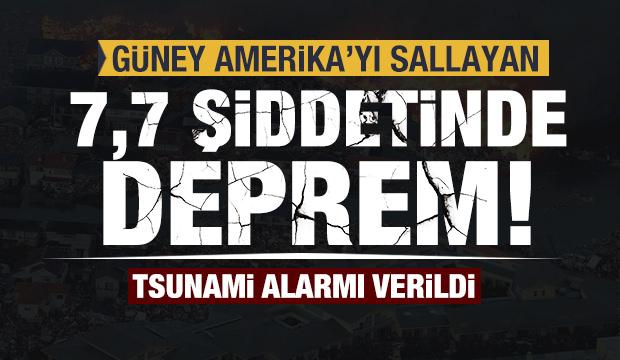 Son Dakika Guney Amerika Yi Sallayan 7 7 Siddetinde Deprem Tsunami Alarmi Verildi Dunya Haberleri