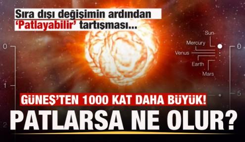 Güneş'ten 1000 kat büyük olan Betelgeuse yıldızı patlayacak mı? Patlarsa ne olur?