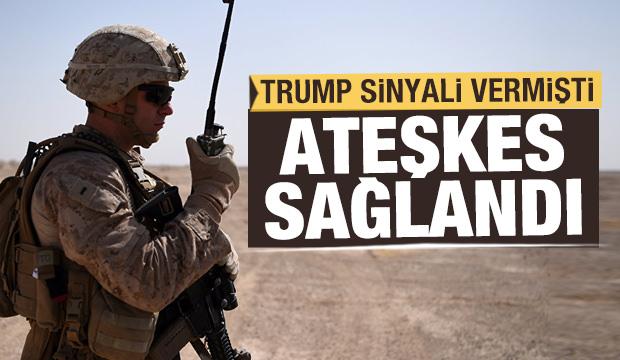 Son dakika: Trump sinyali vermişti ve ateşkes sağlandı