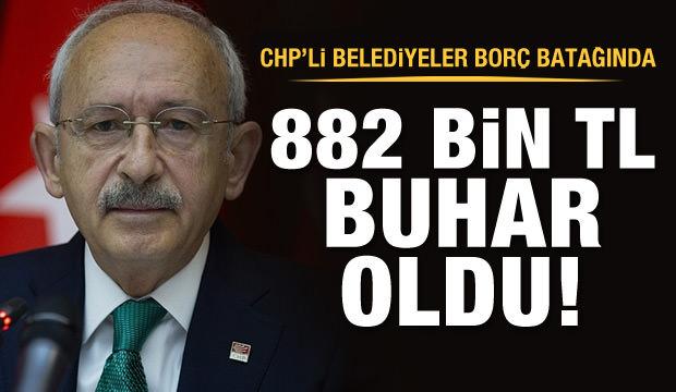 CHP'li belediyeler borç batağında!