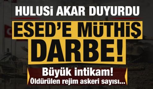 Hulusi Akar açıkladı! İşte öldürülen Esed askeri sayısı