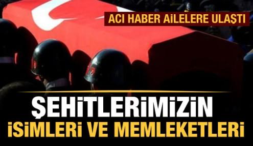 Son dakika haberi: İdlib şehitlerinin isimleri ve memleketleri belli oldu