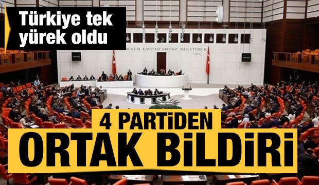 TBMM'den İdlib saldırısına tepki: 4 partiden ortak bildiri