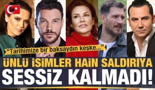Ünlü isimler, 33 askerimizin şehit edilmesine sessiz kalmadı!