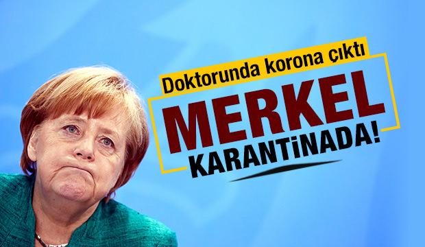 Angela Merkel kendisini karantinaya aldı