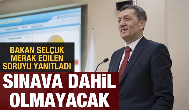 Bakan Selçuk açıkladı: Uzaktan eğitim konuları sınava dahil olmayacak