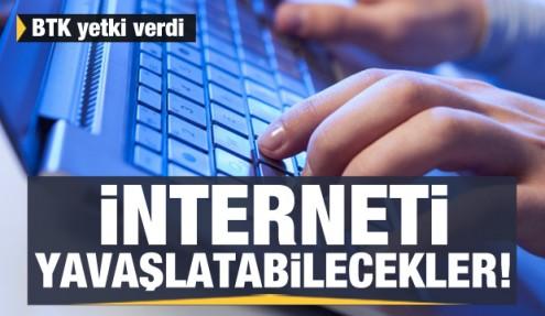 BTK yetki verdi: İnterneti yavaşlatma hakkı