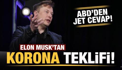 Elon Musk, koronavirüs için harekete geçti! ABD'den ilk tepki!