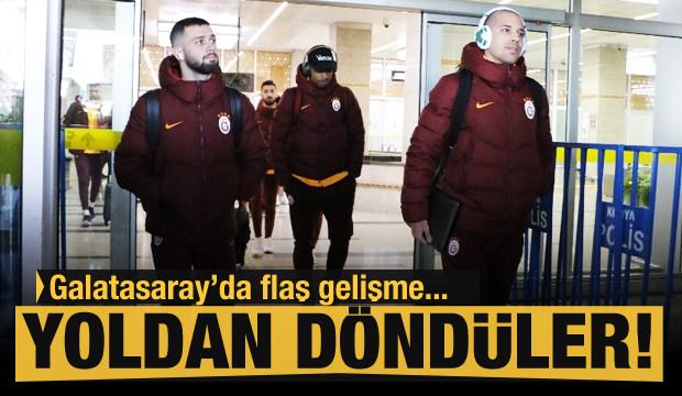 G.Saray'da flaş gelişme! Futbolcular yoldan döndü