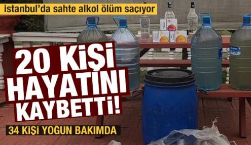 İstanbul'da sahte alkolden ölenlerin sayısı 20'ye yükseldi