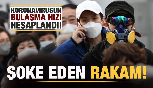 Koronavirüsün bulaşma hızı hesaplandı! Şoke eden rakam