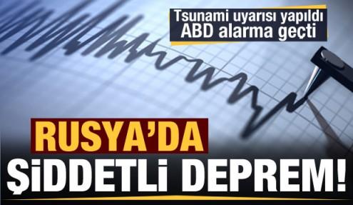 Rusya'da 7.5 şiddetinde deprem! Tsunami alarmı verildi