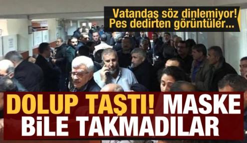 Vatandaş söz dinlemiyor! Pes dedirten görüntüler... Dolup taştı maske bile takmadılar