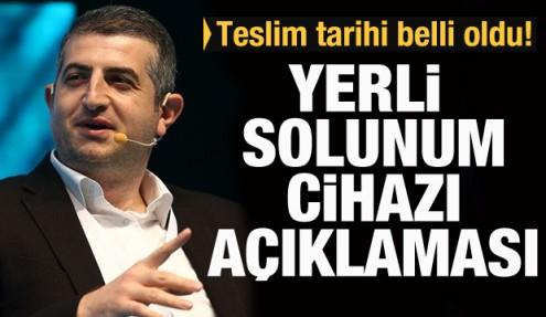 Haluk Bayraktar'tan yerli solunum cihazı açıklaması
